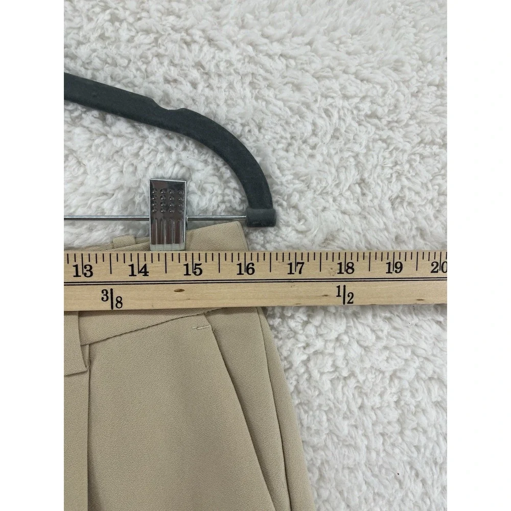 J Crew Essential Pant In City Crepe Women's Size 8 Beige Tapered Academia Career